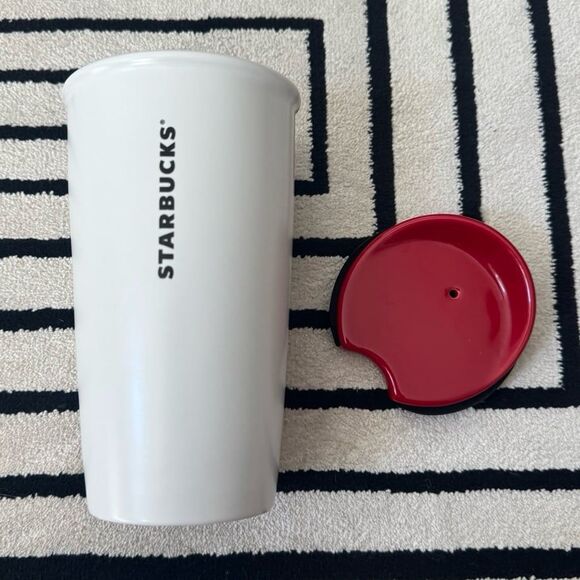 Starbucks XOXO Kisses Lips Travel Tumbler 12 oz - Picture 3 of 7